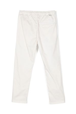 pantalone in cotone bianco PAOLO PECORA KIDS | P3619GESSO